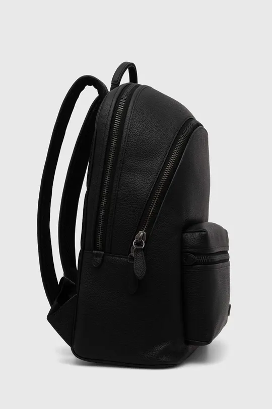 Kožený ruksak Coach čierna