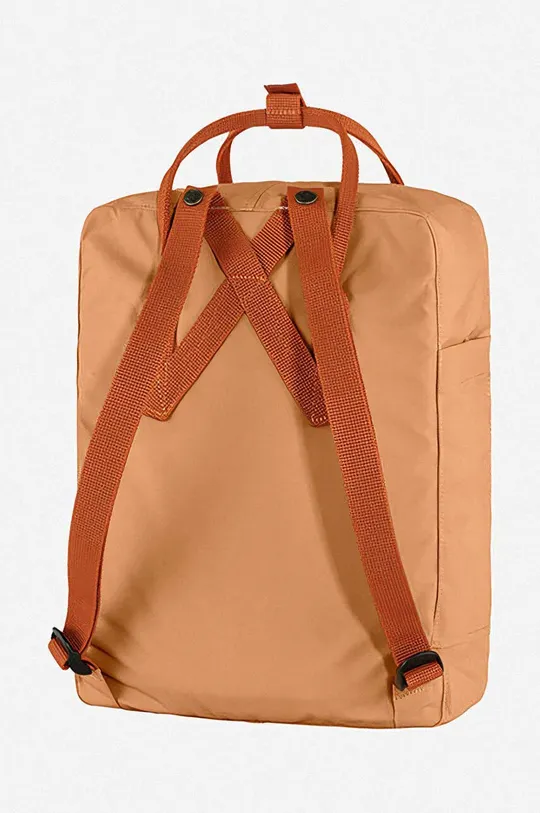 orange Fjallraven backpack Kanken