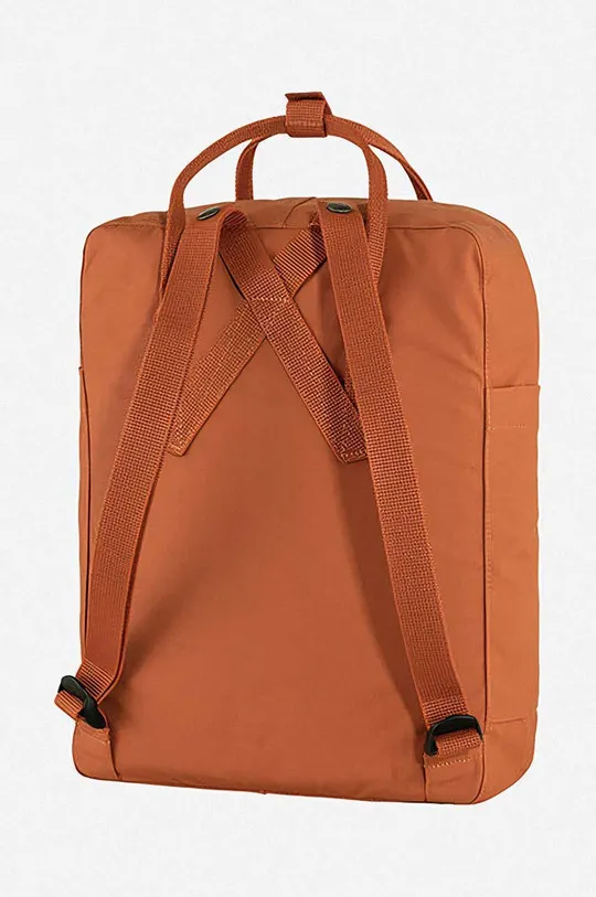 brown Fjallraven backpack Kanken