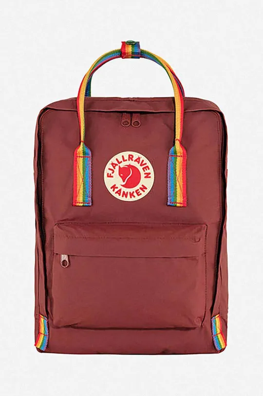 red Fjallraven backpack Kanken Rainbow Unisex