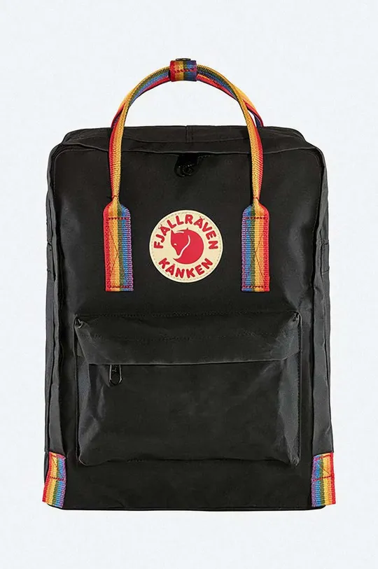 black Fjallraven backpack Kanken Rainbow Unisex