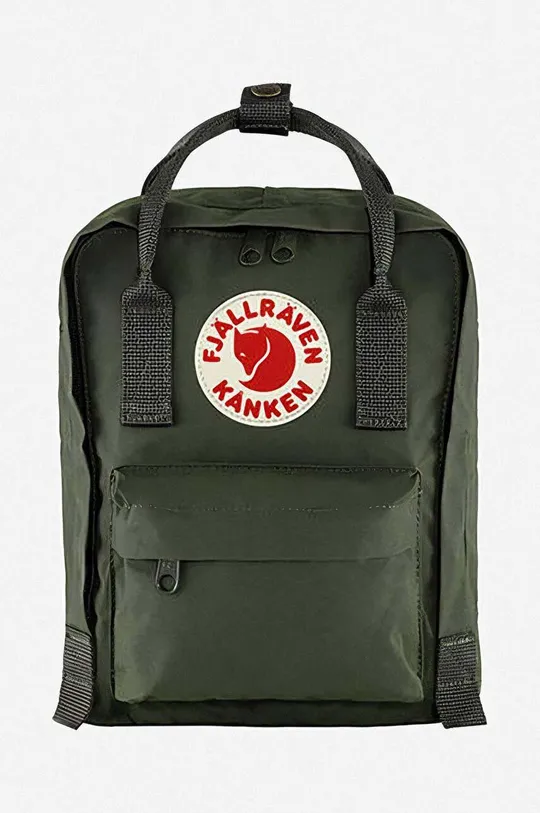 green Fjallraven backpack Kanken Mini Unisex