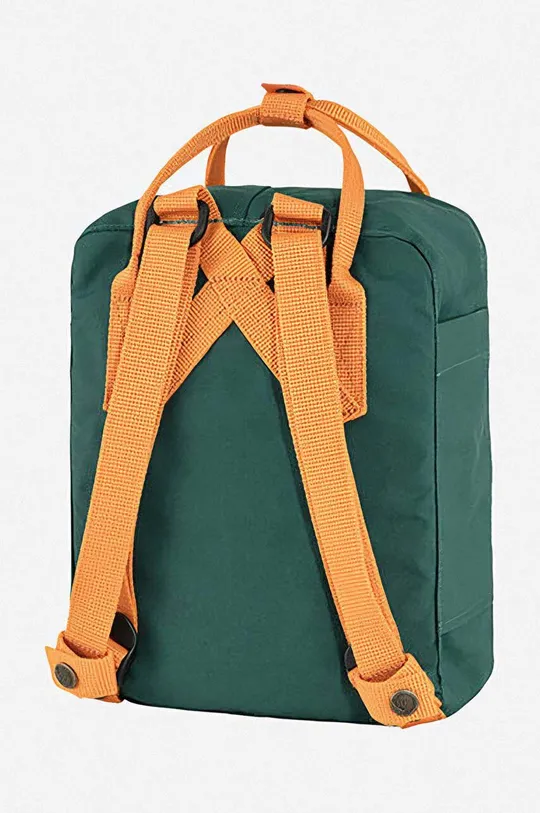 green Fjallraven backpack Kanken Mini