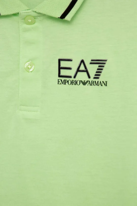 Detská bavlenná polokošeľa EA7 Emporio Armani 100 % Bavlna