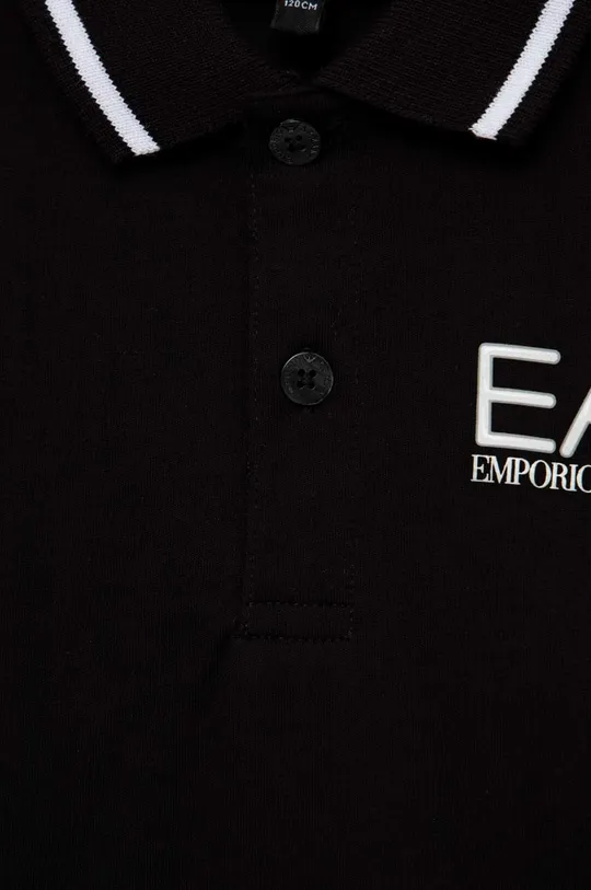 Otroški bombažen polo EA7 Emporio Armani 100 % Bombaž