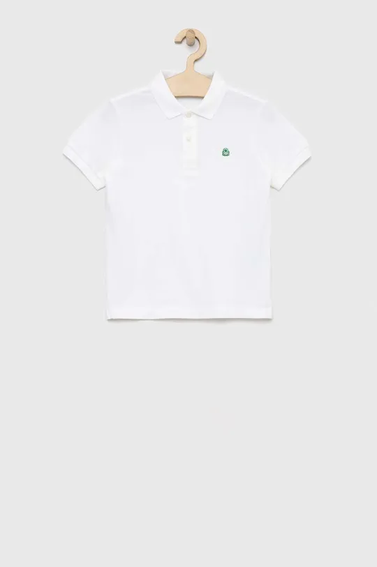 λευκό Παιδικά βαμβακερά μπλουζάκια πόλο United Colors of Benetton Για αγόρια