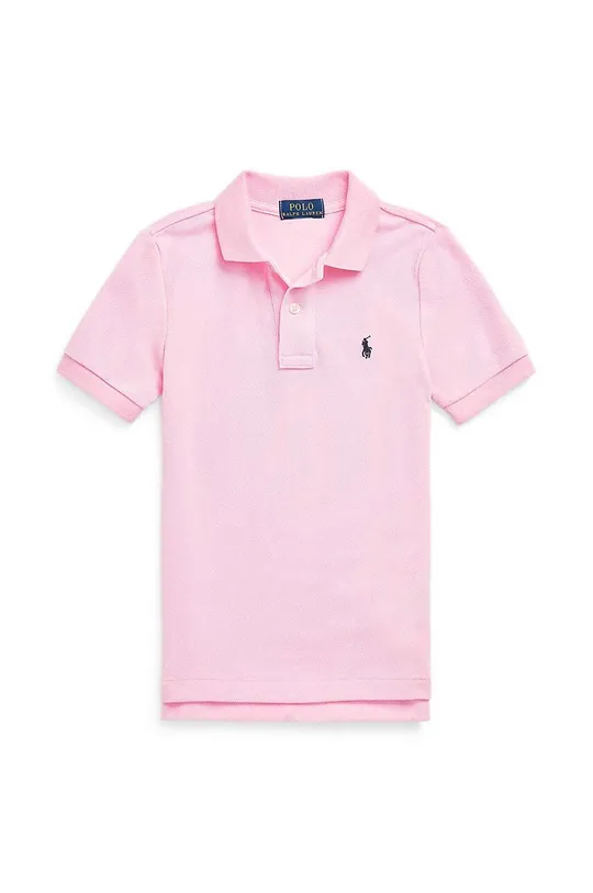 розовый Детское хлопковое поло Polo Ralph Lauren Для мальчиков