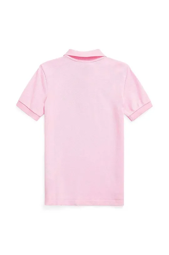 Παιδικά βαμβακερά μπλουζάκια πόλο Polo Ralph Lauren ροζ