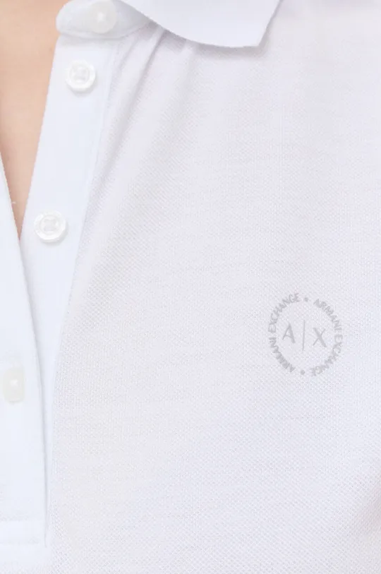 Βαμβακερό μπλουζάκι πόλο Armani Exchange Γυναικεία
