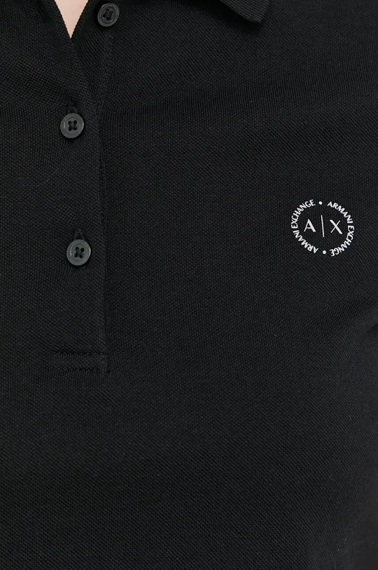 Βαμβακερό μπλουζάκι πόλο Armani Exchange Γυναικεία