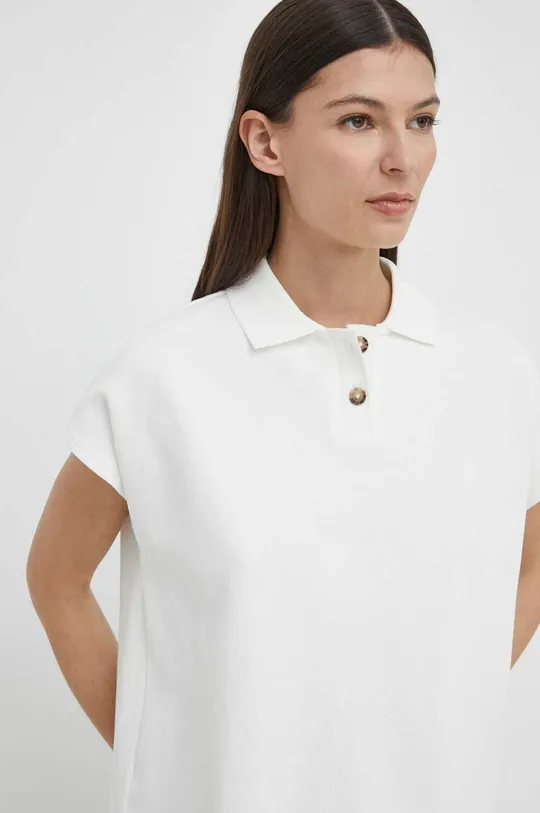λευκό Βαμβακερό μπλουζάκι πόλο Marc O'Polo Γυναικεία
