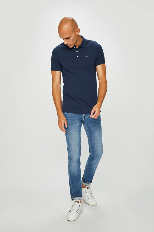 Tommy Jeans - Polo DM0DM04266 granatowy