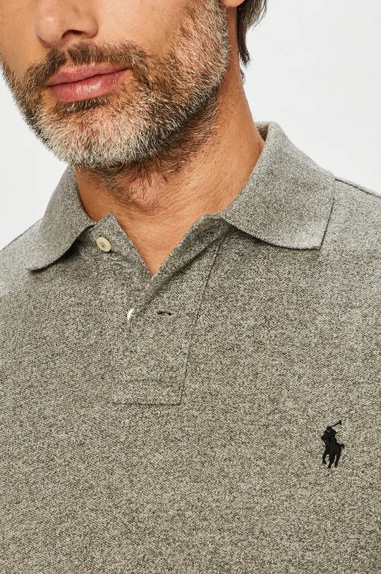 Polo Ralph Lauren - Pánske polo tričko sivá
