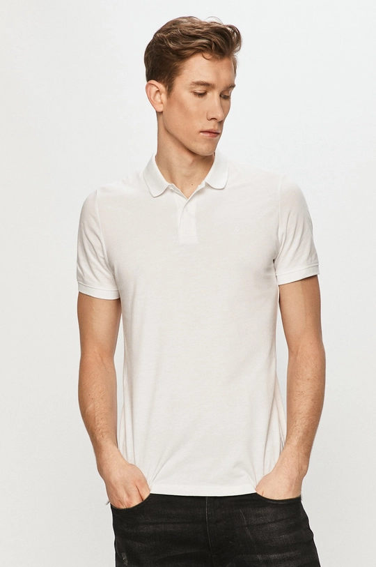 bijela Jack & Jones Polo majica Muški