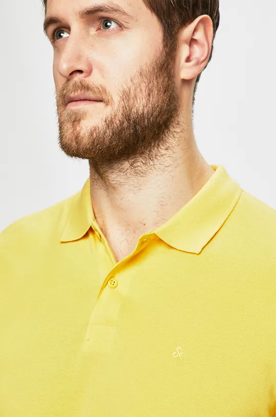 žltá Jack & Jones - Pánske polo tričko
