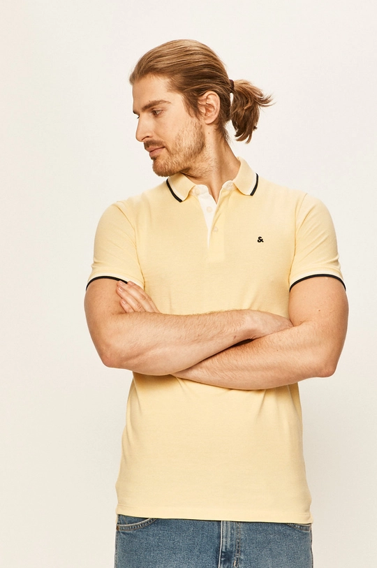 žltá Polo tričko Jack & Jones Pánsky