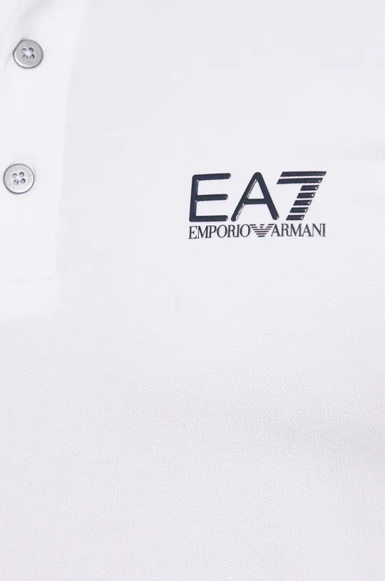 biały EA7 Emporio Armani - Polo 8NPF06.PJ04Z