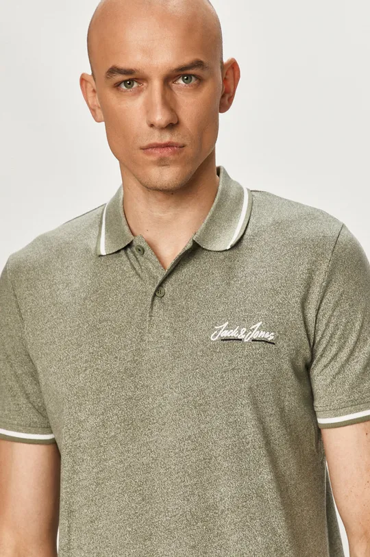 zielony Jack & Jones - Polo Męski