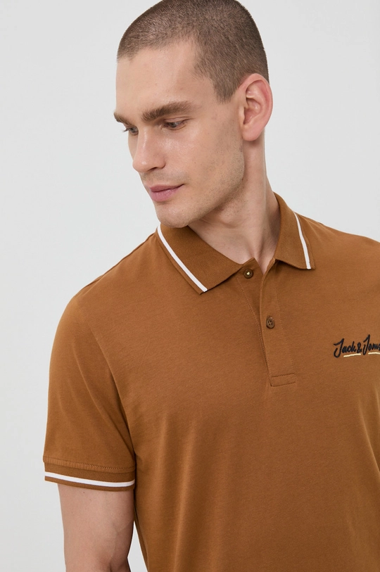 brązowy Jack & Jones - Polo