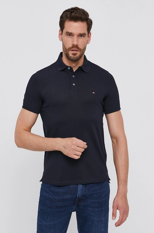 granatowy Tommy Hilfiger polo Męski