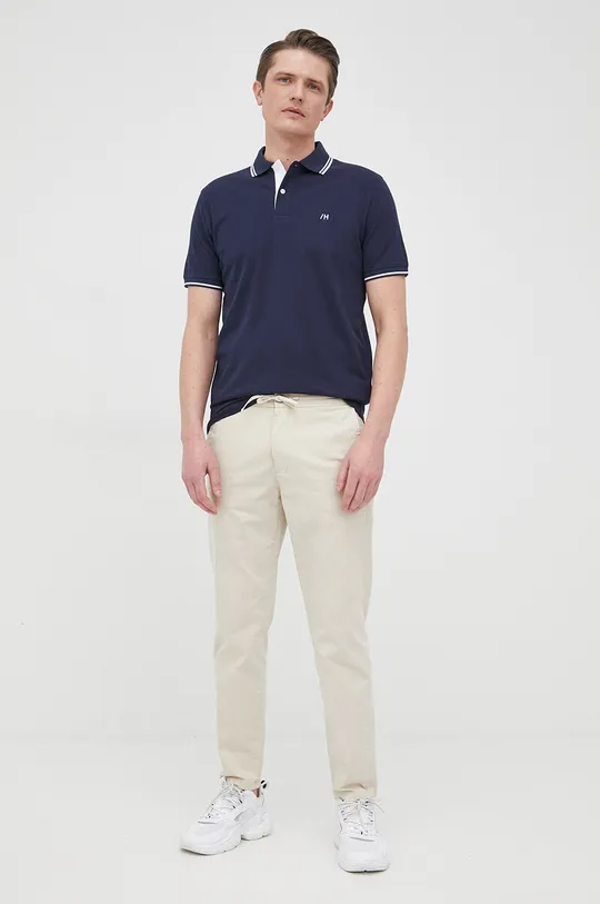 Selected Homme polo granatowy