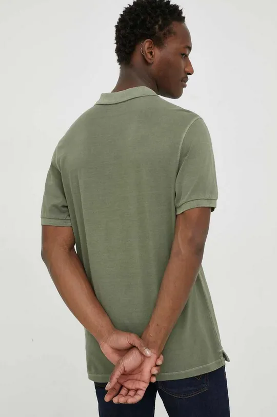 Βαμβακερό μπλουζάκι πόλο Marc O'Polo πράσινο