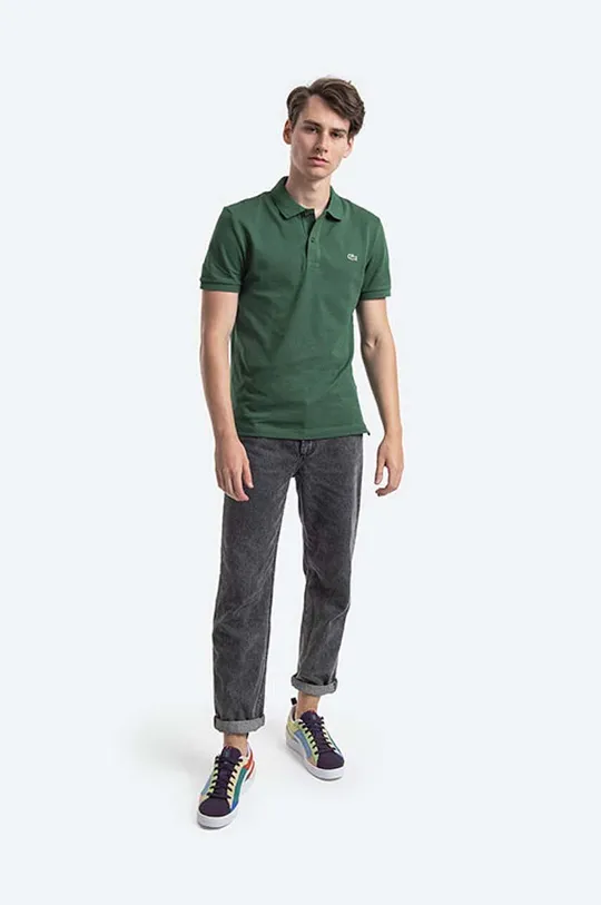 Lacoste polo bawełniane PH4012 132 zielony