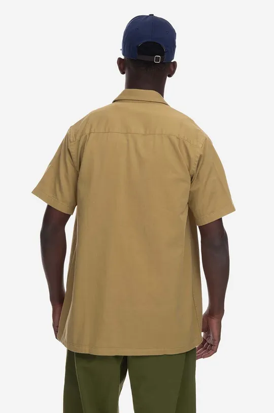 Памучна тениска с яка Aries Mini Problemo Uniform Shirt AR40114 ARMY GREEN 100% памук
