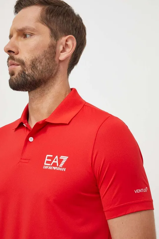 crvena Polo majica EA7 Emporio Armani