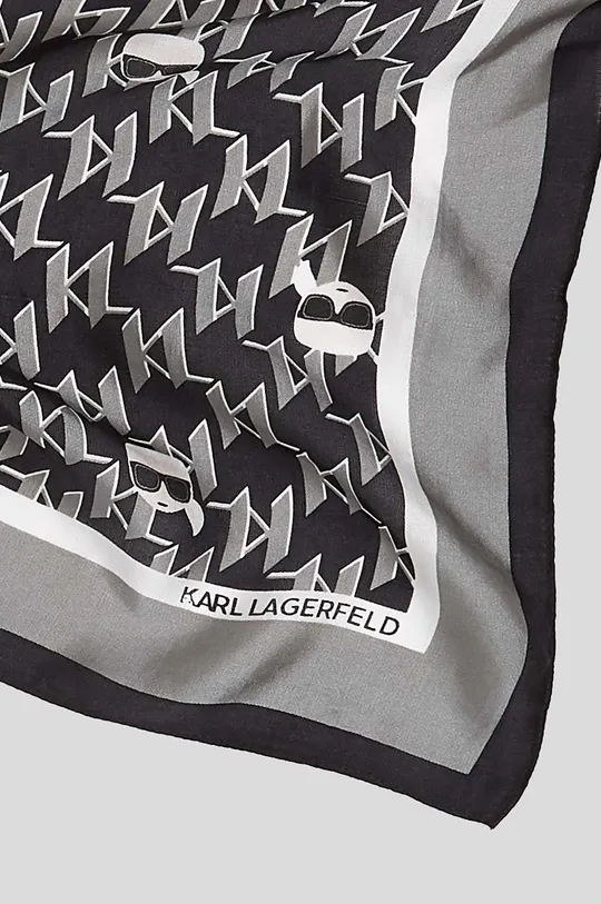 Μεταξωτό φουλάρι Karl Lagerfeld  53% Μετάξι, 47% Βαμβάκι