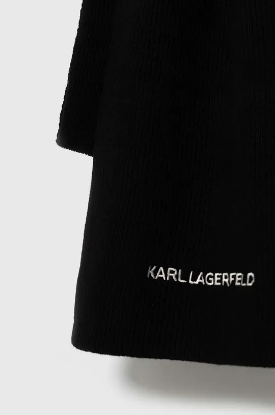 Karl Lagerfeld szalik z domieszką wełny 236M3305 czarny AA00