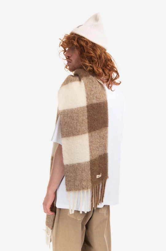 beige Drôle de Monsieur wool scarf SF101 BEIGE