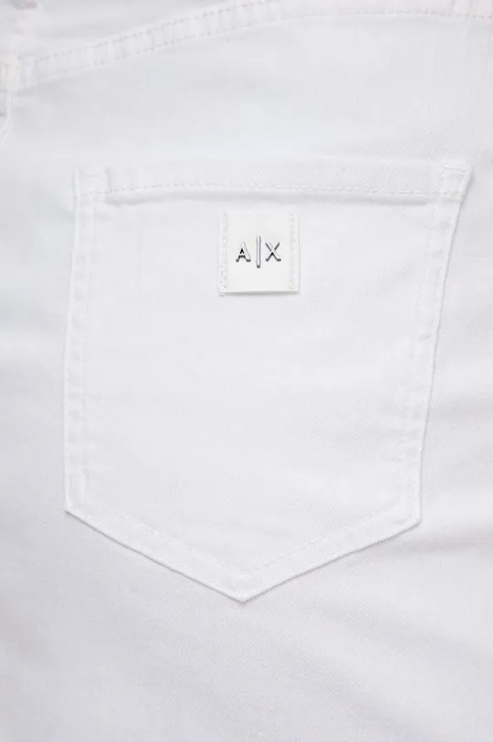 biela Rifľová sukňa Armani Exchange