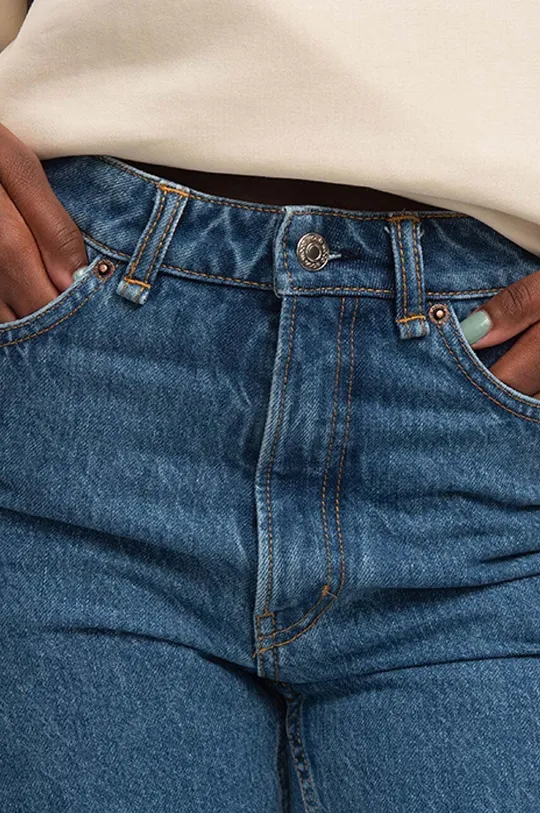 niebieski Wood Wood jeansy bawełniane Ilo Rigid Denim