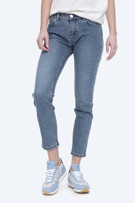 modrá Rifle A.P.C. Jean Etroit Court COZZK-F09042 INDIGO Dámsky