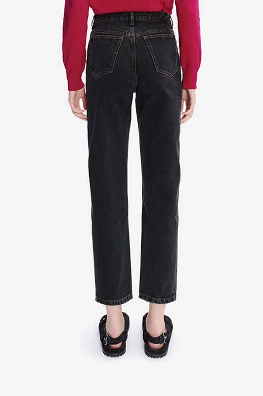 A.P.C. jeans din bumbac negru