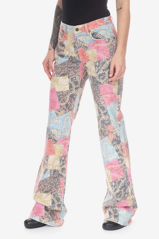 viacfarebná Rifle Guess Printed Flare Denim W3GU18D4SK2 F9TD Dámsky