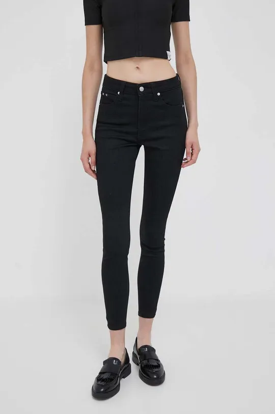 czarny Calvin Klein Jeans jeansy Damski