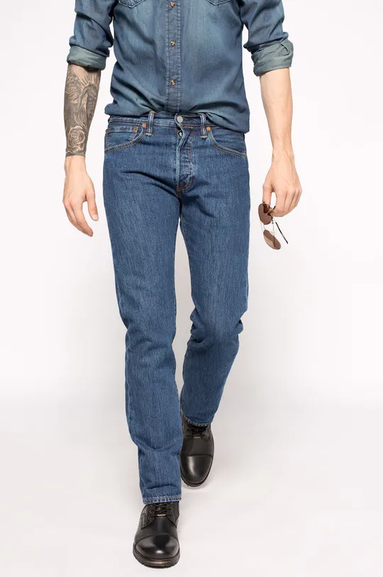 albastru Levi's jeans 501 Regular Fit De bărbați