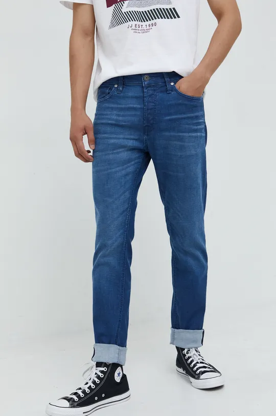 niebieski Jack & Jones jeansy JJITIM Męski