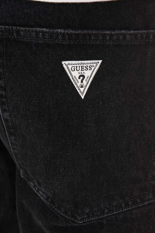 czarny Guess Originals jeansy bawełniane
