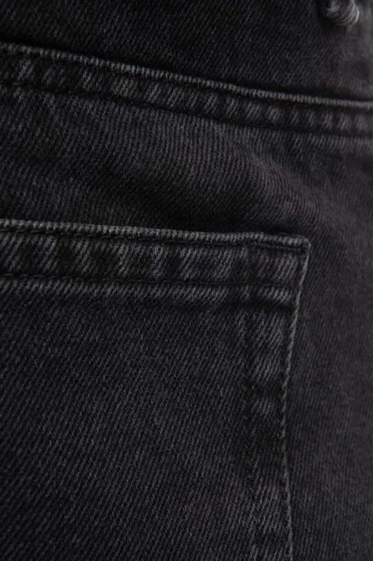negru Wood Wood jeans din bumbac Sol Rigid Denim Slim Fit