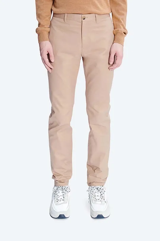 béžová Bavlněné kalhoty A.P.C. Chino Classique Pánský
