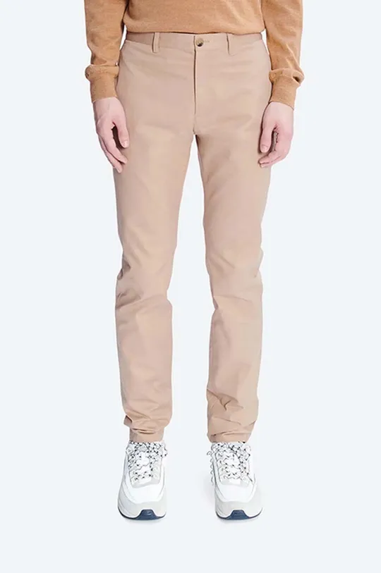 bej A.P.C. pantaloni de bumbac Chino Classique De bărbați