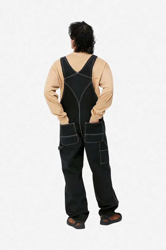 Carhartt WIP cotton overalls black