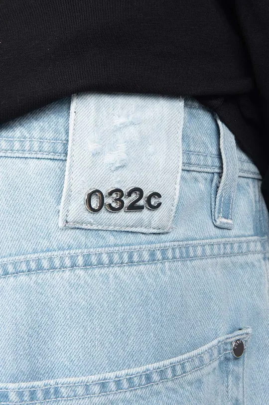 Хлопковые джинсы 032C голубой