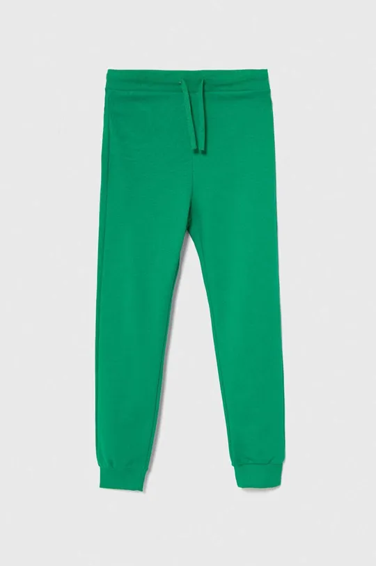 зелёный Детские хлопковые штаны United Colors of Benetton Для мальчиков