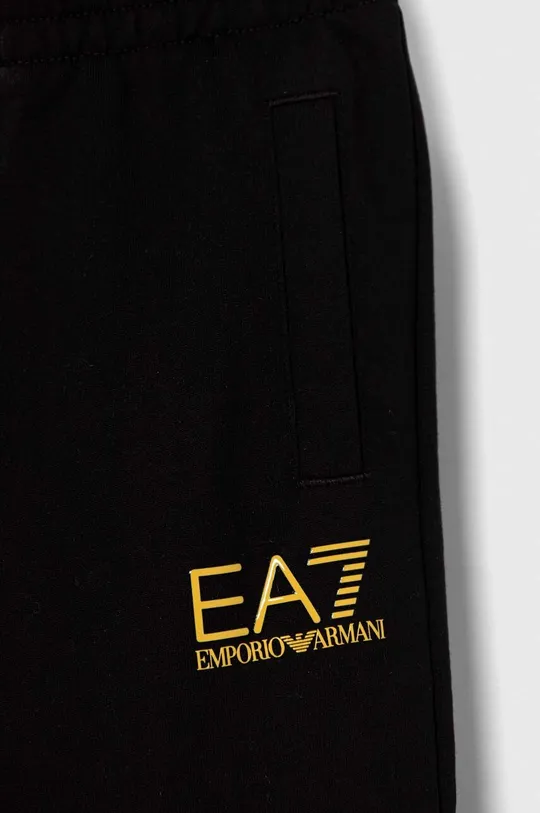 EA7 Emporio Armani gyerek pamut melegítőnadrág 100% pamut