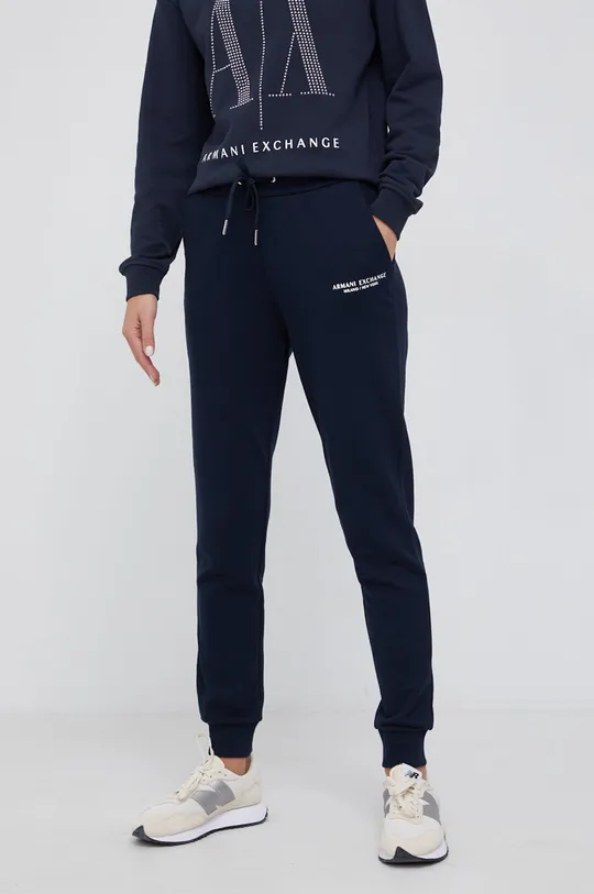 mornarsko modra Armani Exchange hlače Ženski