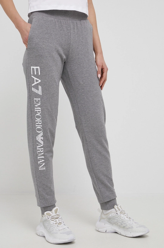 Hlače EA7 Emporio Armani siva